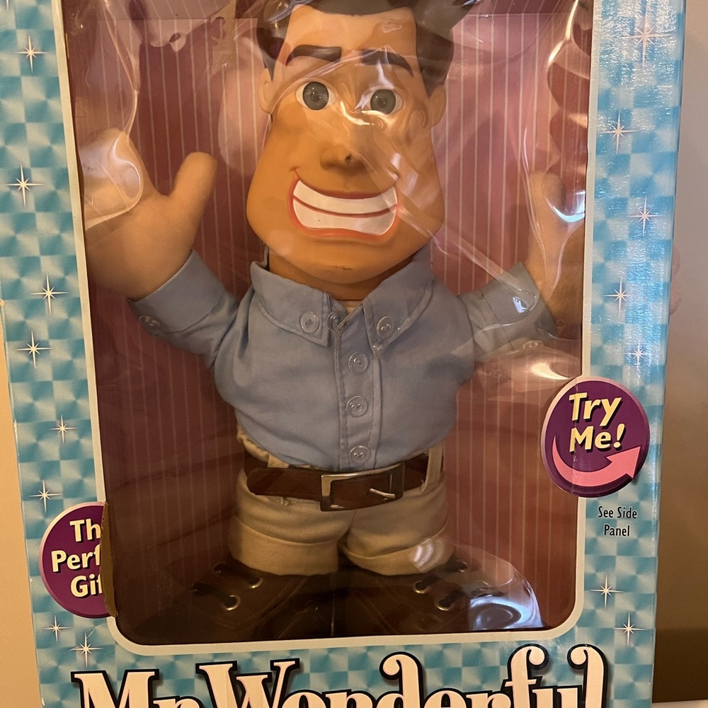 Vintage ‘03 Mr. Wonderful Talking Doll - Blue Shirt